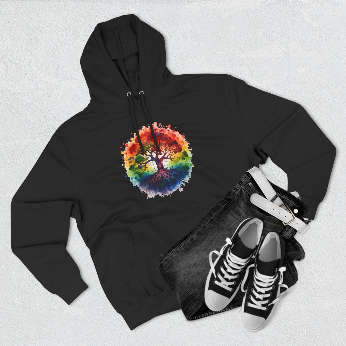 Color Oak Tree Hoodie