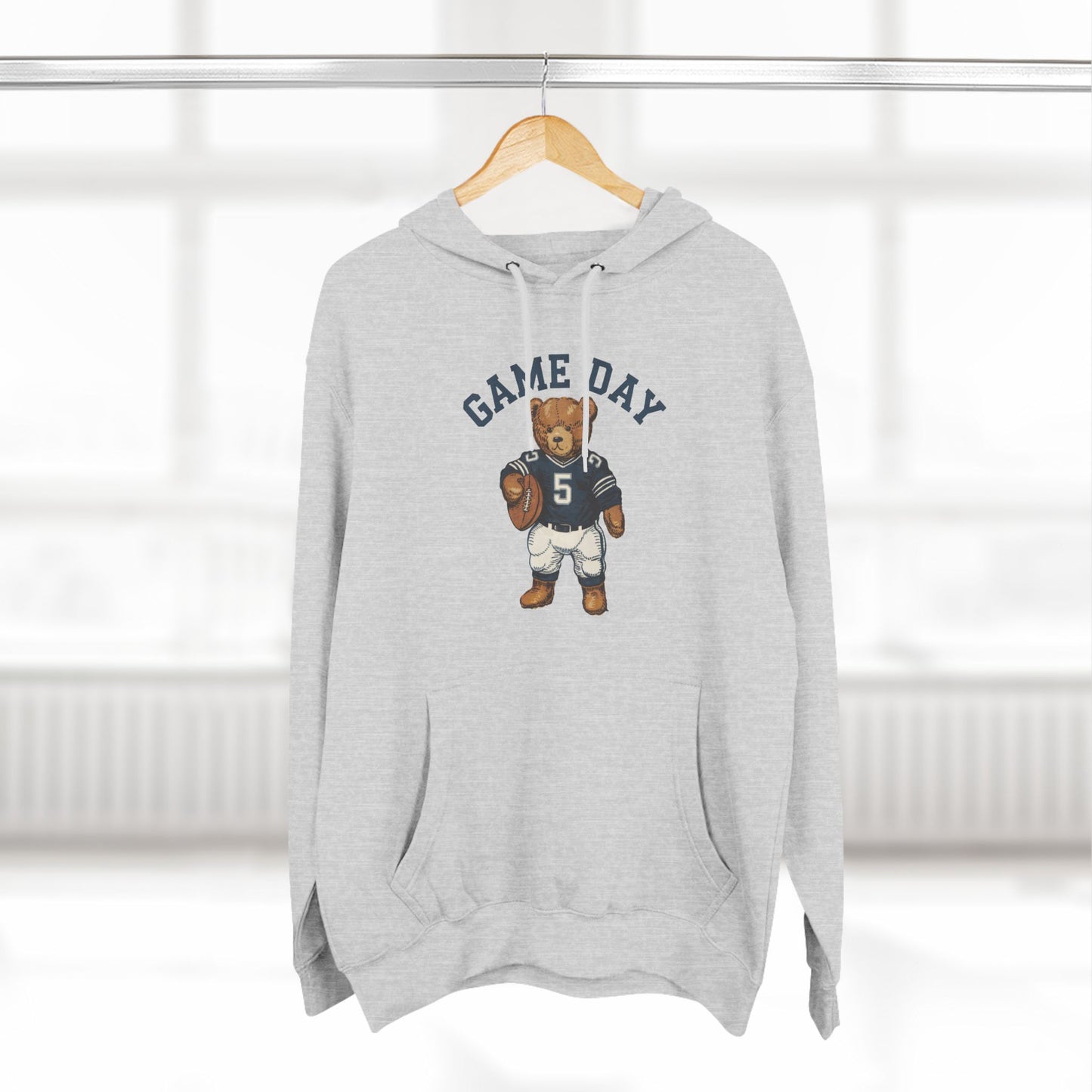 Cute Bear Game Day Football Hoodie