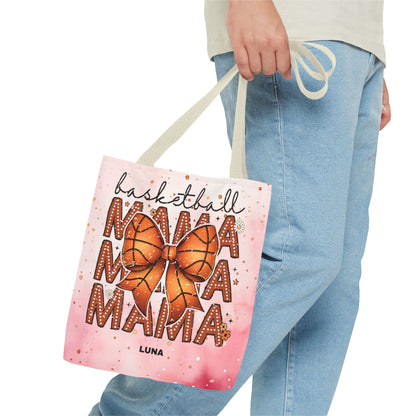 Personlized Name Sweet Basketball Mama Tote Bag