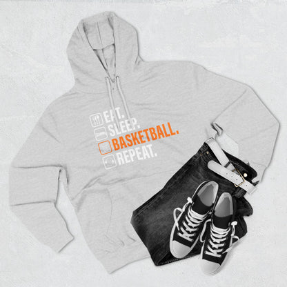 Eat Sleep Basketball Repeat Icon Hoodie