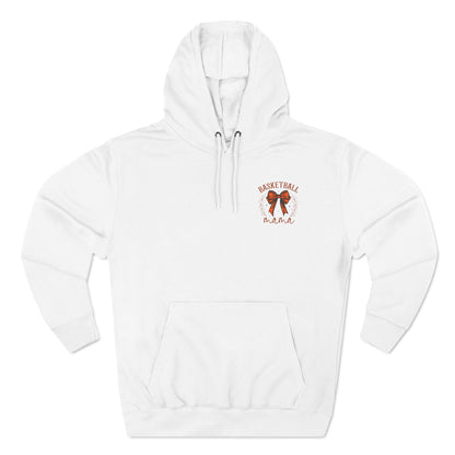 Personlised Name & Number Basketball mama Ribbon Hoodie