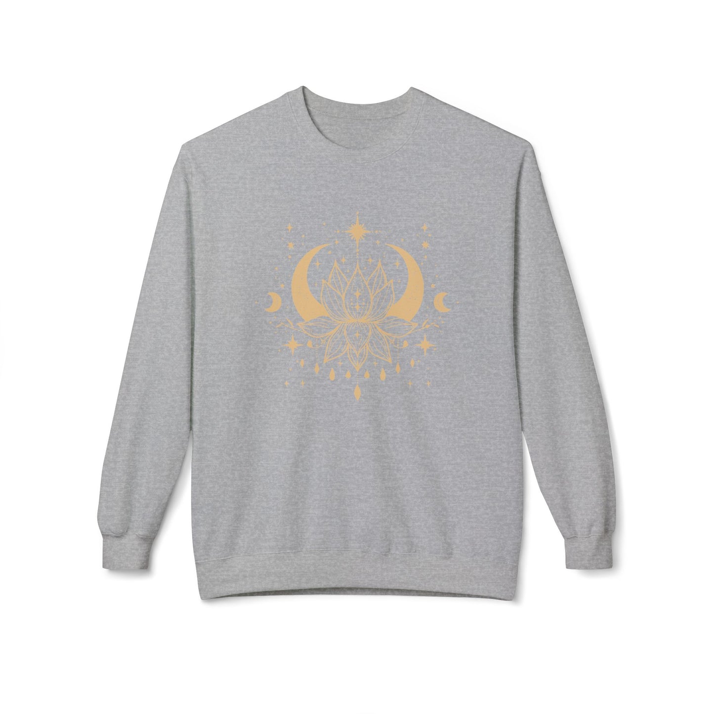 Mandala Lotus and Moon Hoodie