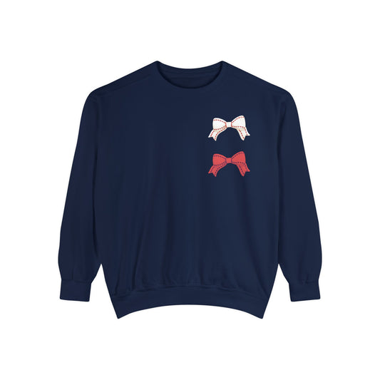 Personlised Name and Number Baseball Ribbon Sweatshirt