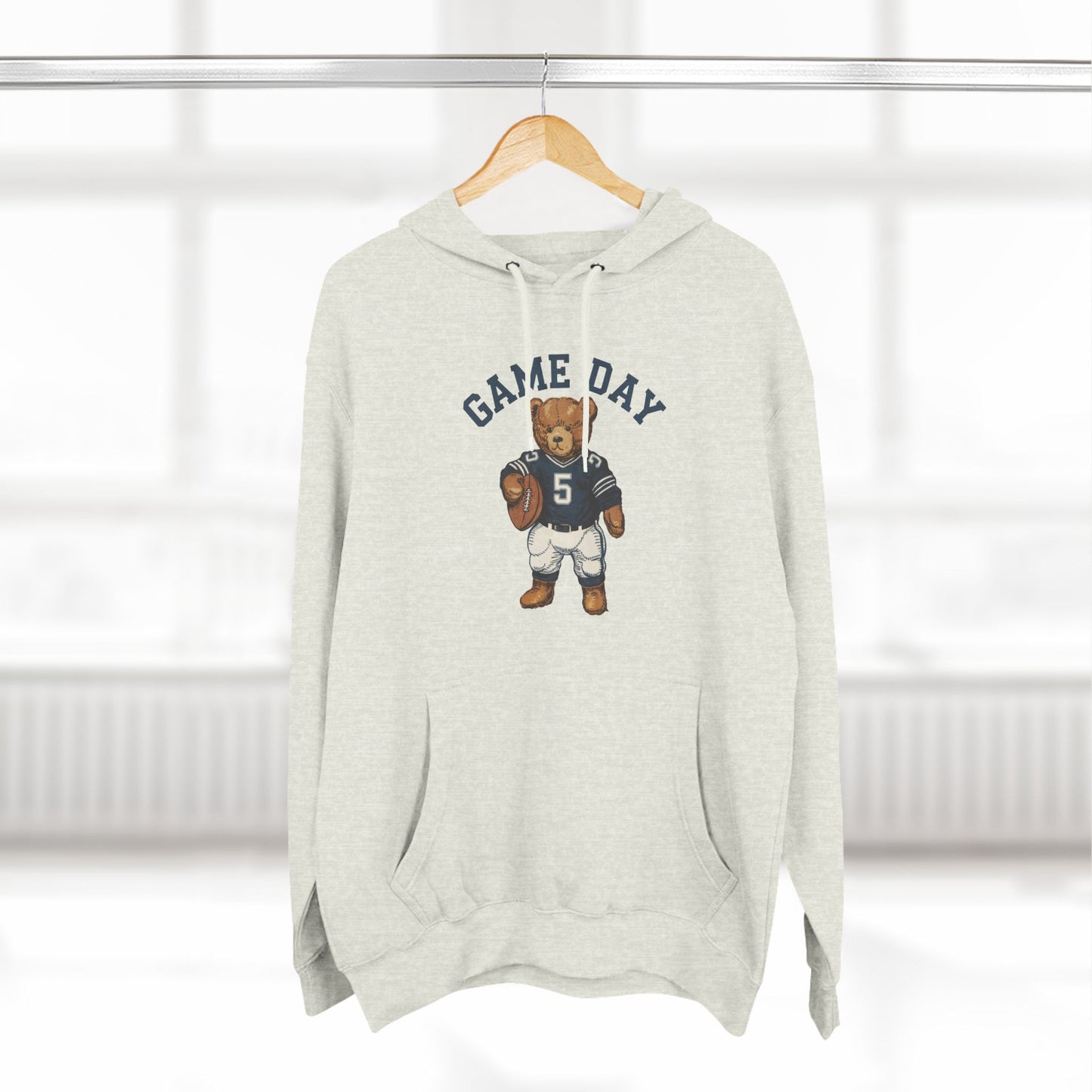 Cute Bear Game Day Football Hoodie