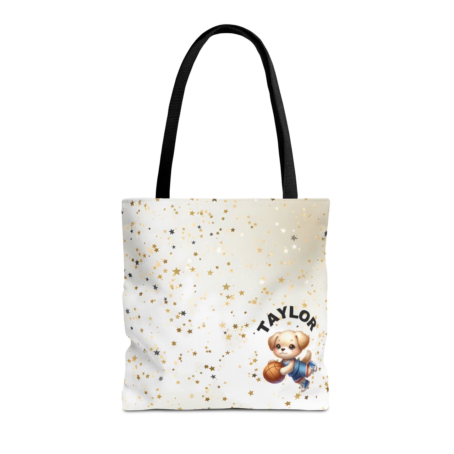 Born to play Basketball Personalised Tote Bag scattered gold star