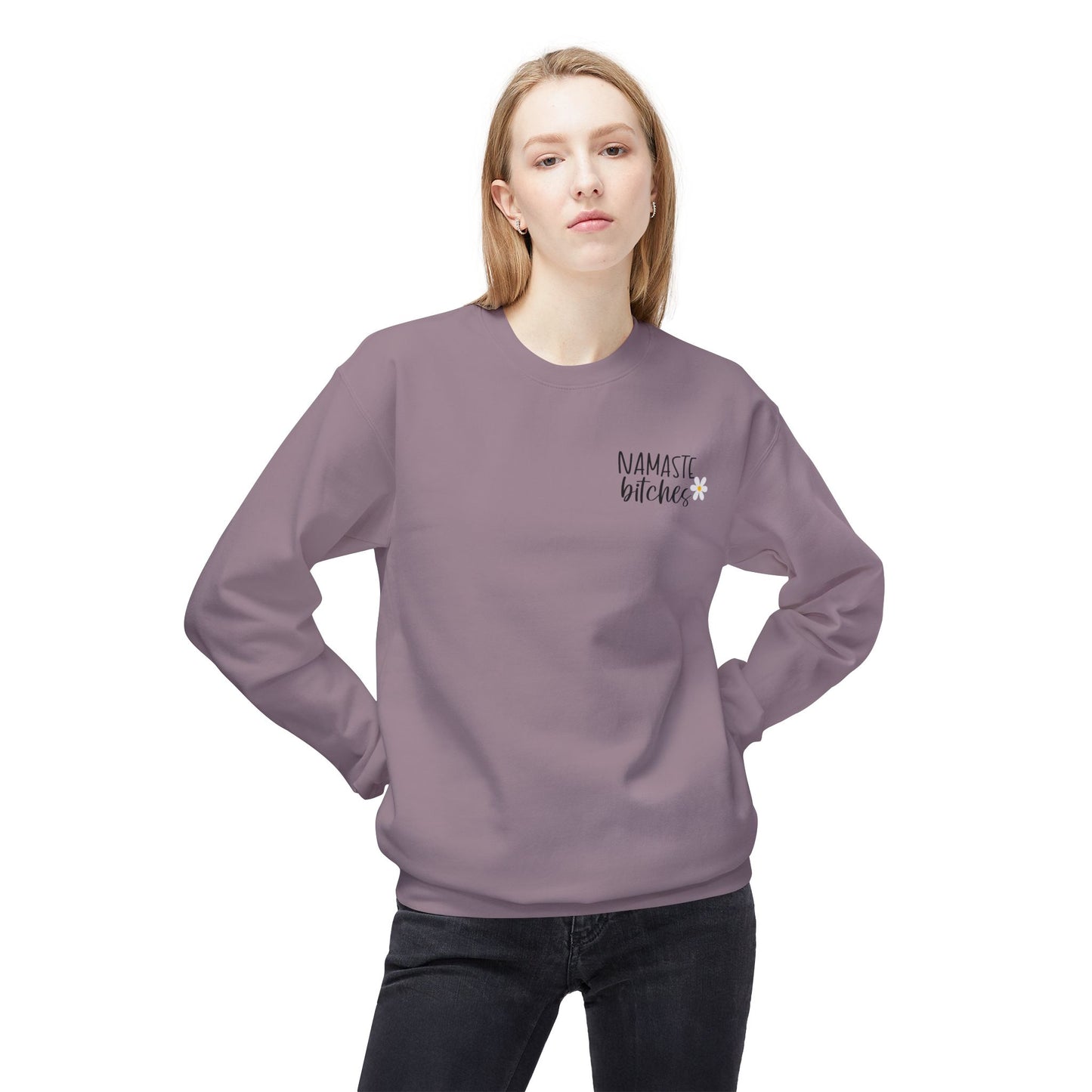 Funny Nasmaste Bitches yoga Sweatshirt