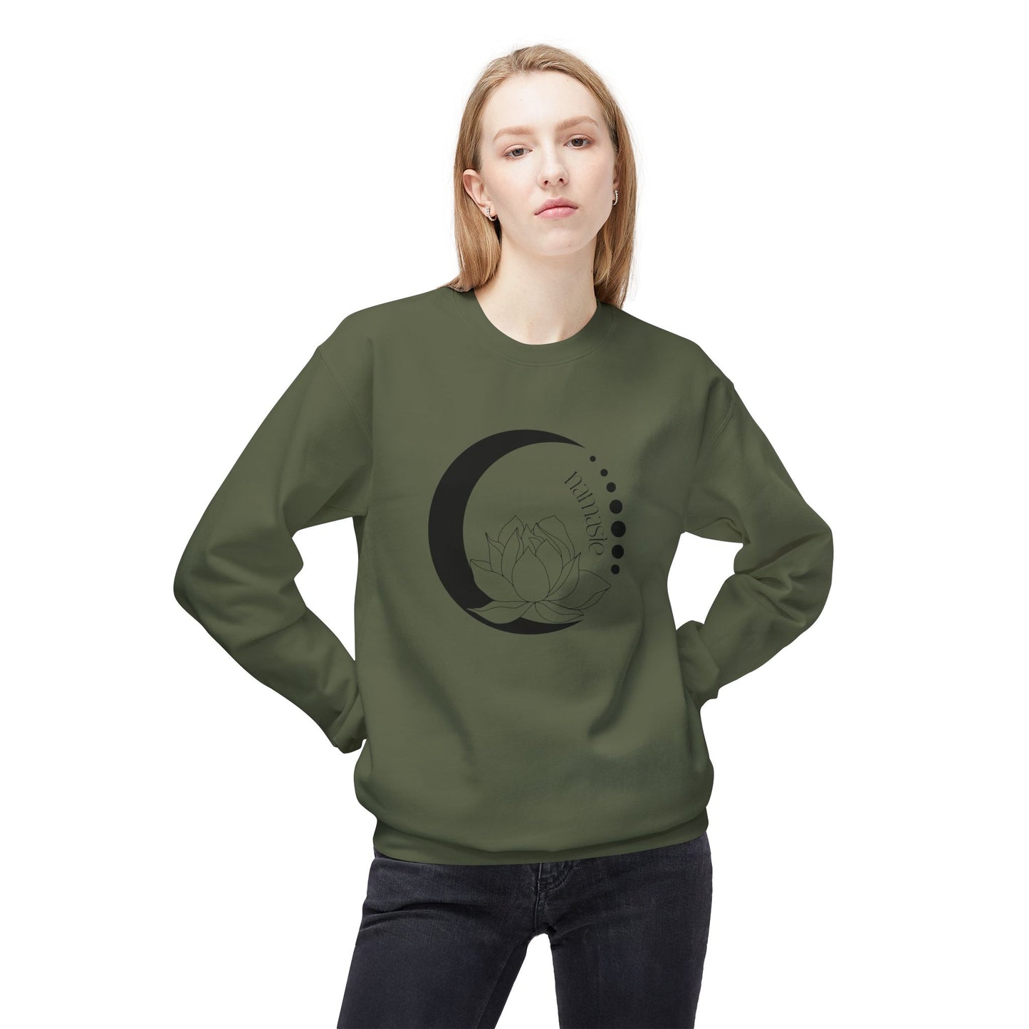 Namaste, Lotus, and Moon Sweatshirt