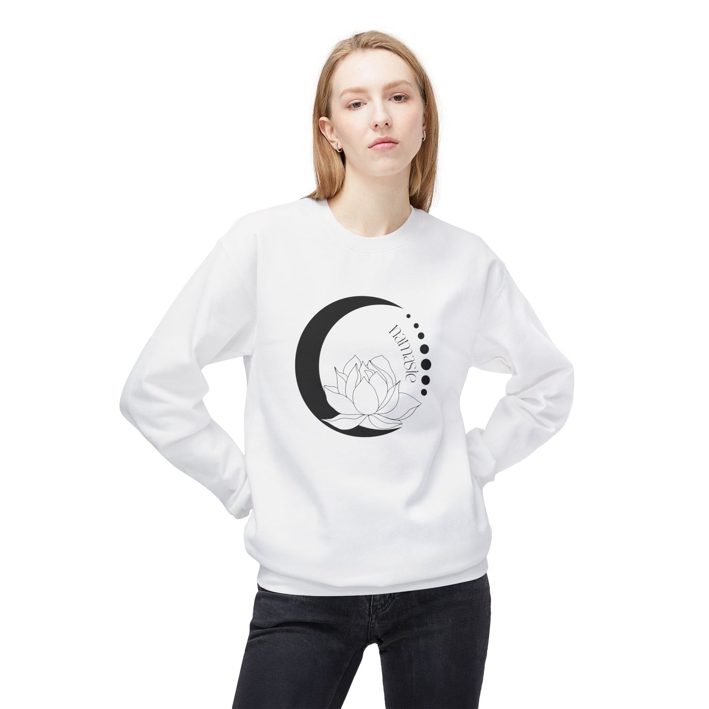 Namaste, Lotus, and Moon Sweatshirt