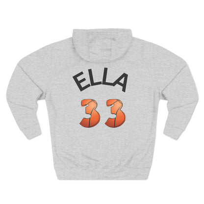 Personlised Name & Number Basketball mama Ribbon Hoodie