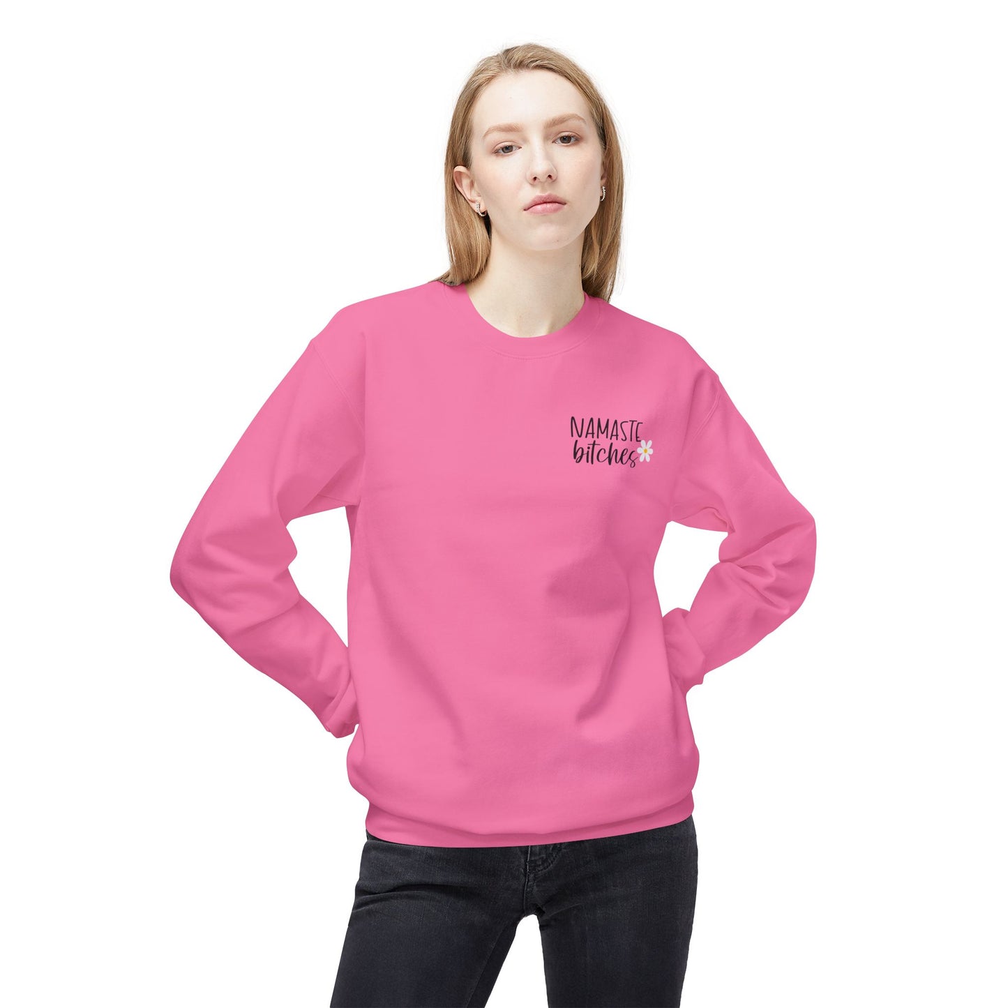 Funny Nasmaste Bitches yoga Sweatshirt