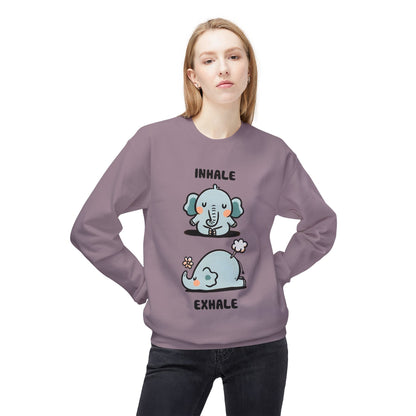 Cute Elephant Inhale & Exhale Sweatshirt