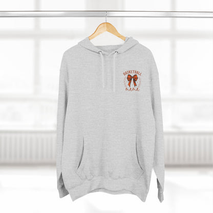 Personlised Name & Number Basketball mama Ribbon Hoodie