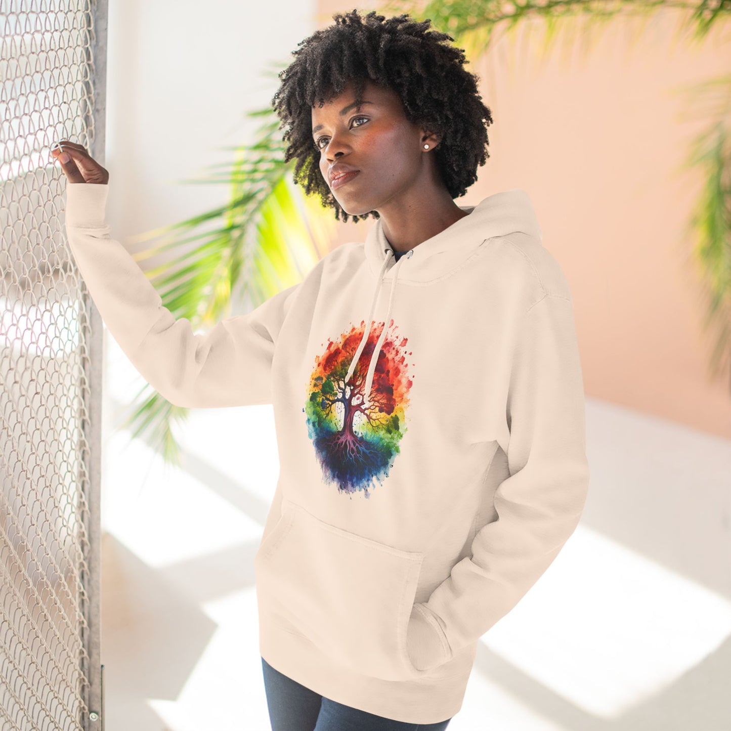 Color Oak Tree Hoodie