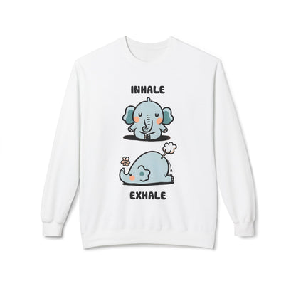 Cute Elephant Inhale & Exhale Sweatshirt