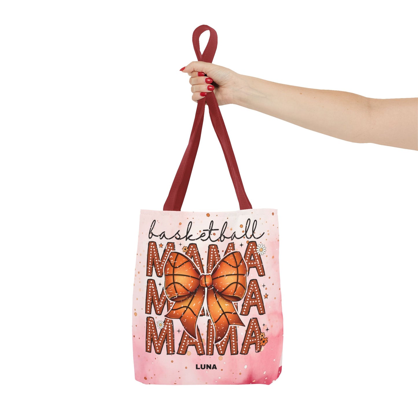 Personlized Name Sweet Basketball Mama Tote Bag