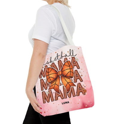 Personlized Name Sweet Basketball Mama Tote Bag