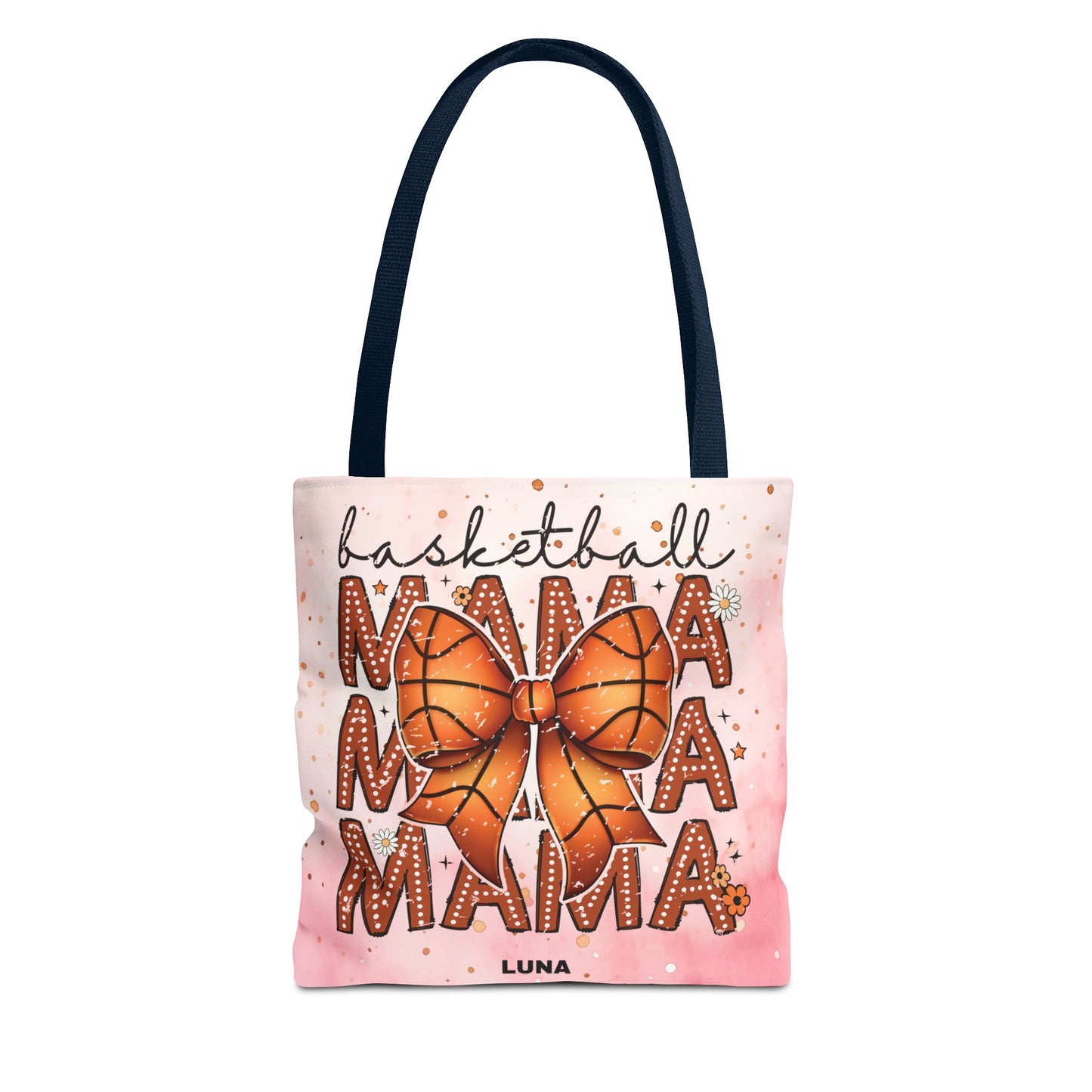 Personlized Name Sweet Basketball Mama Tote Bag