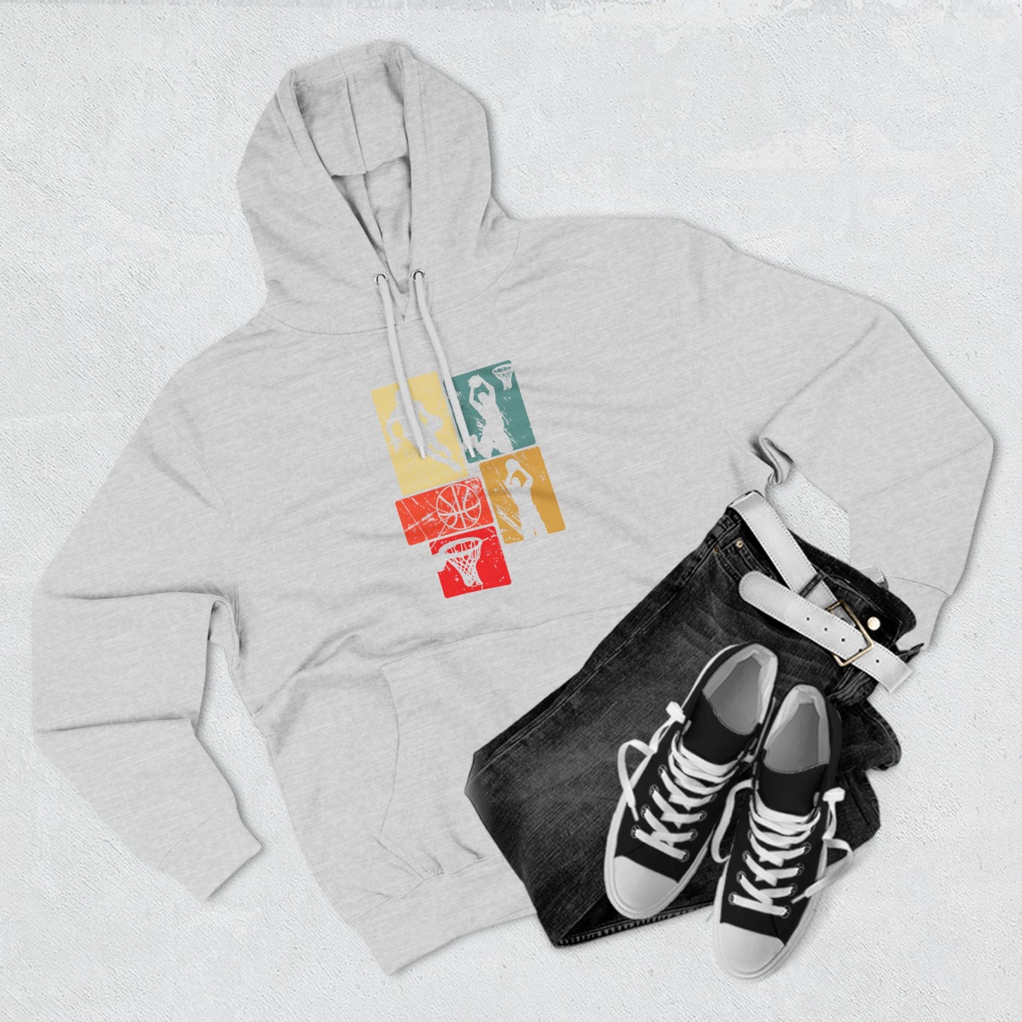 Retro Anime Basketball Vibes Hoodie