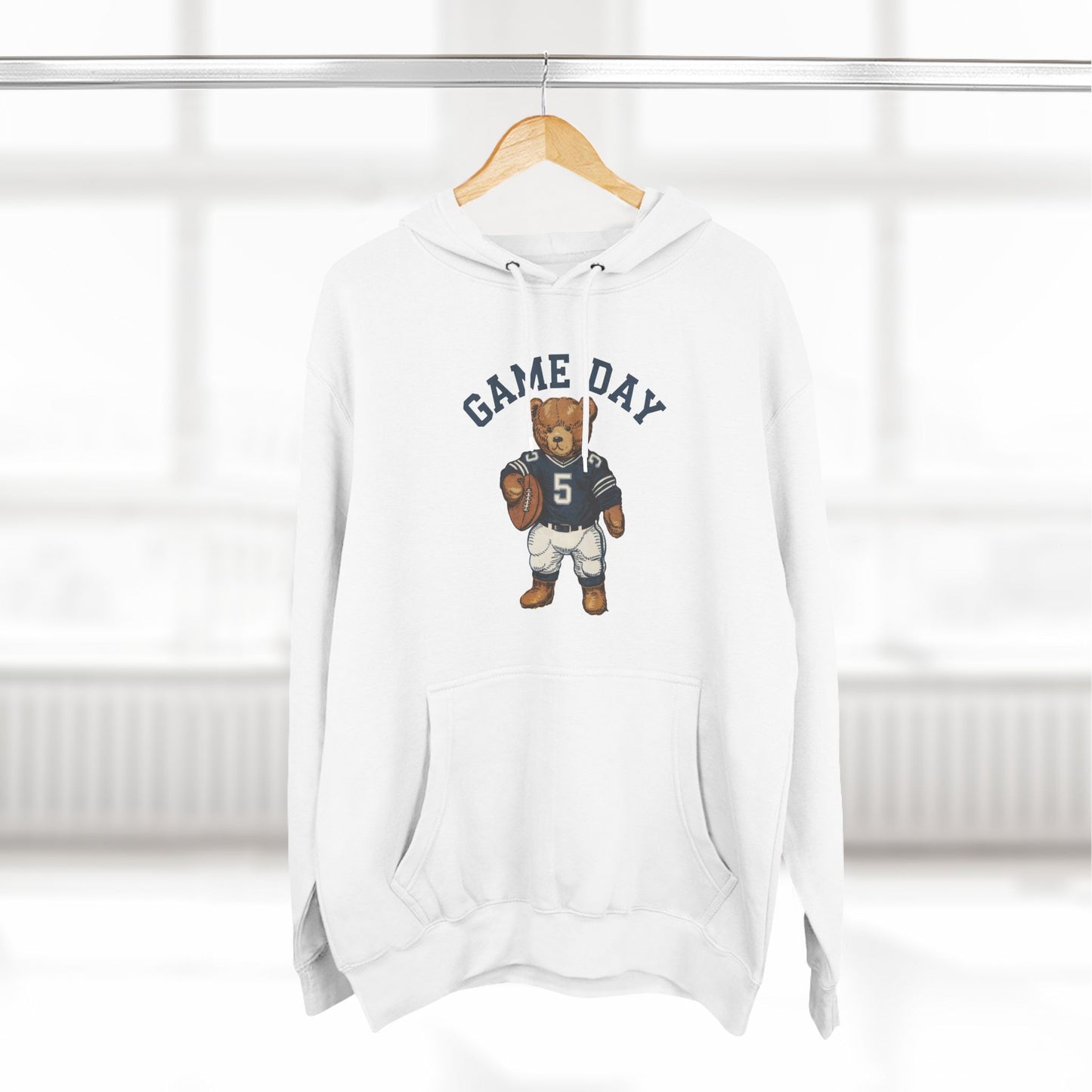 Cute Bear Game Day Football Hoodie