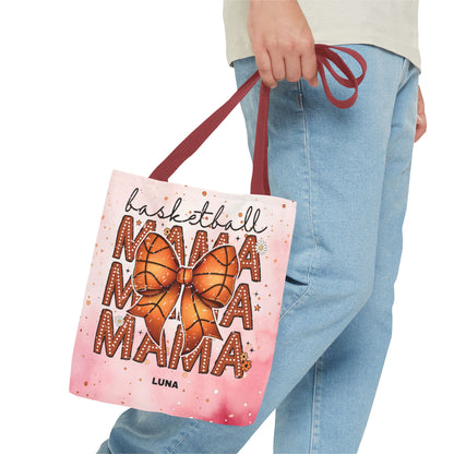 Personlized Name Sweet Basketball Mama Tote Bag