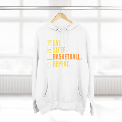 Eat Sleep Basketball Repeat Icon Hoodie