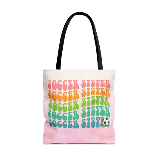 Personlised Soccer Sister Tote Bag