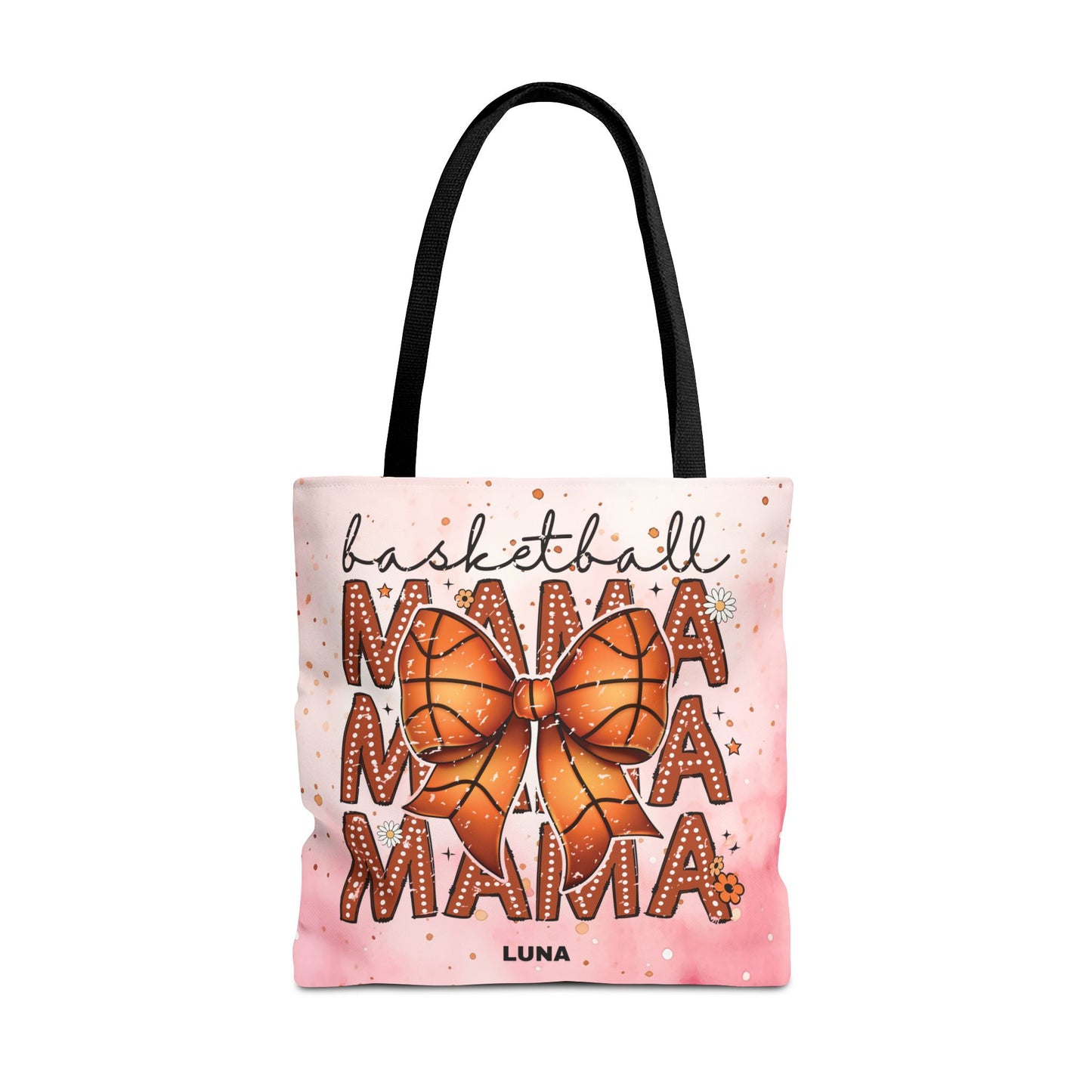 Personlized Name Sweet Basketball Mama Tote Bag