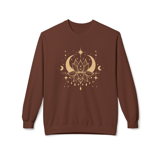 Mandala Lotus and Moon Hoodie