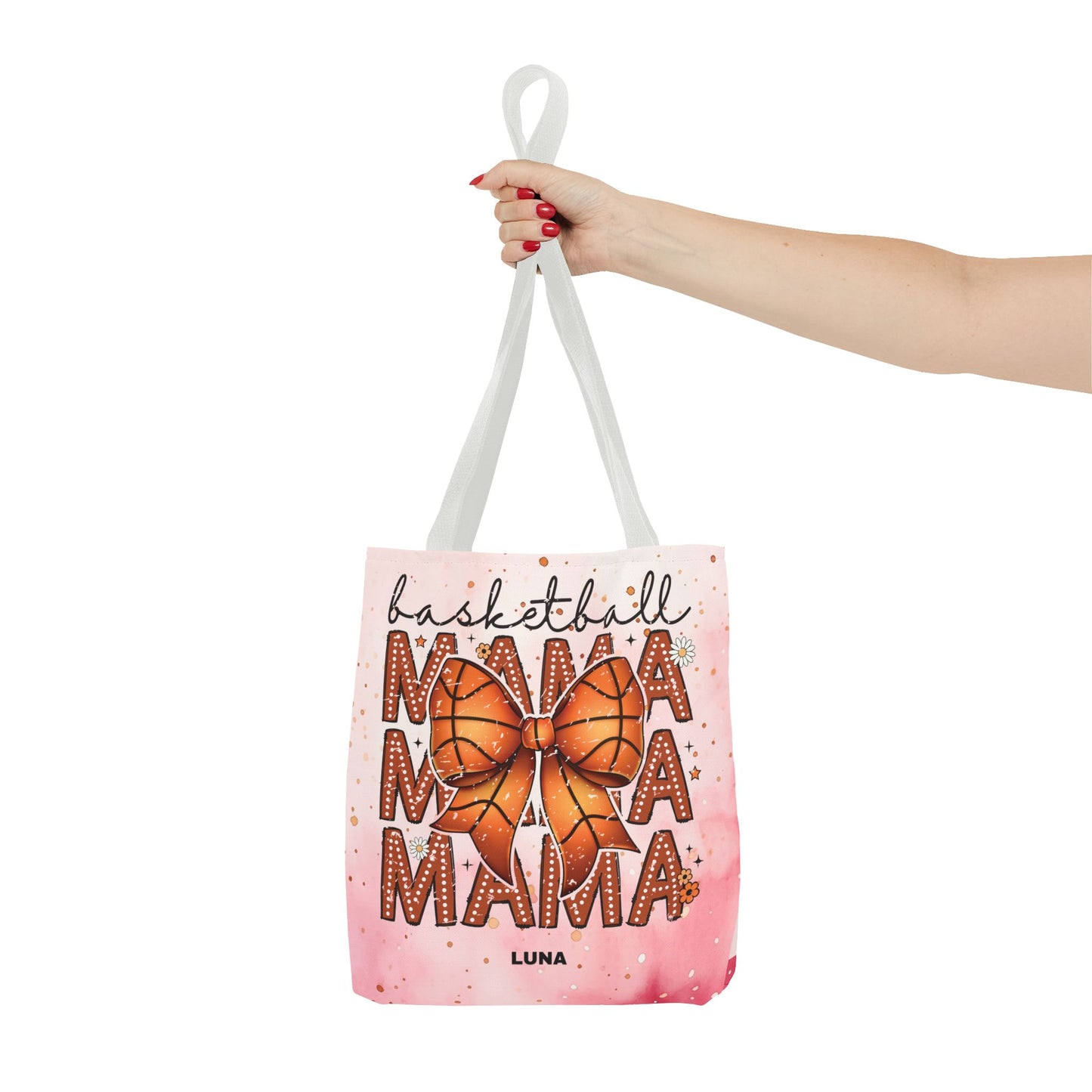 Personlized Name Sweet Basketball Mama Tote Bag