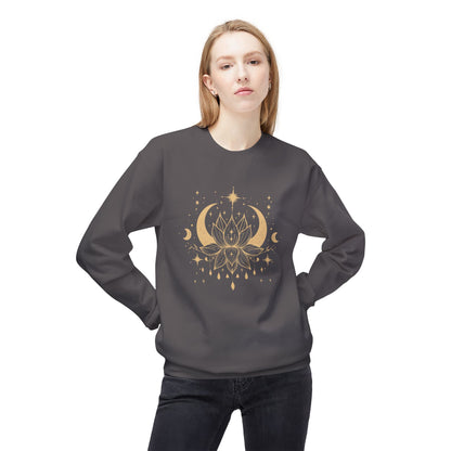 Mandala Lotus and Moon Hoodie