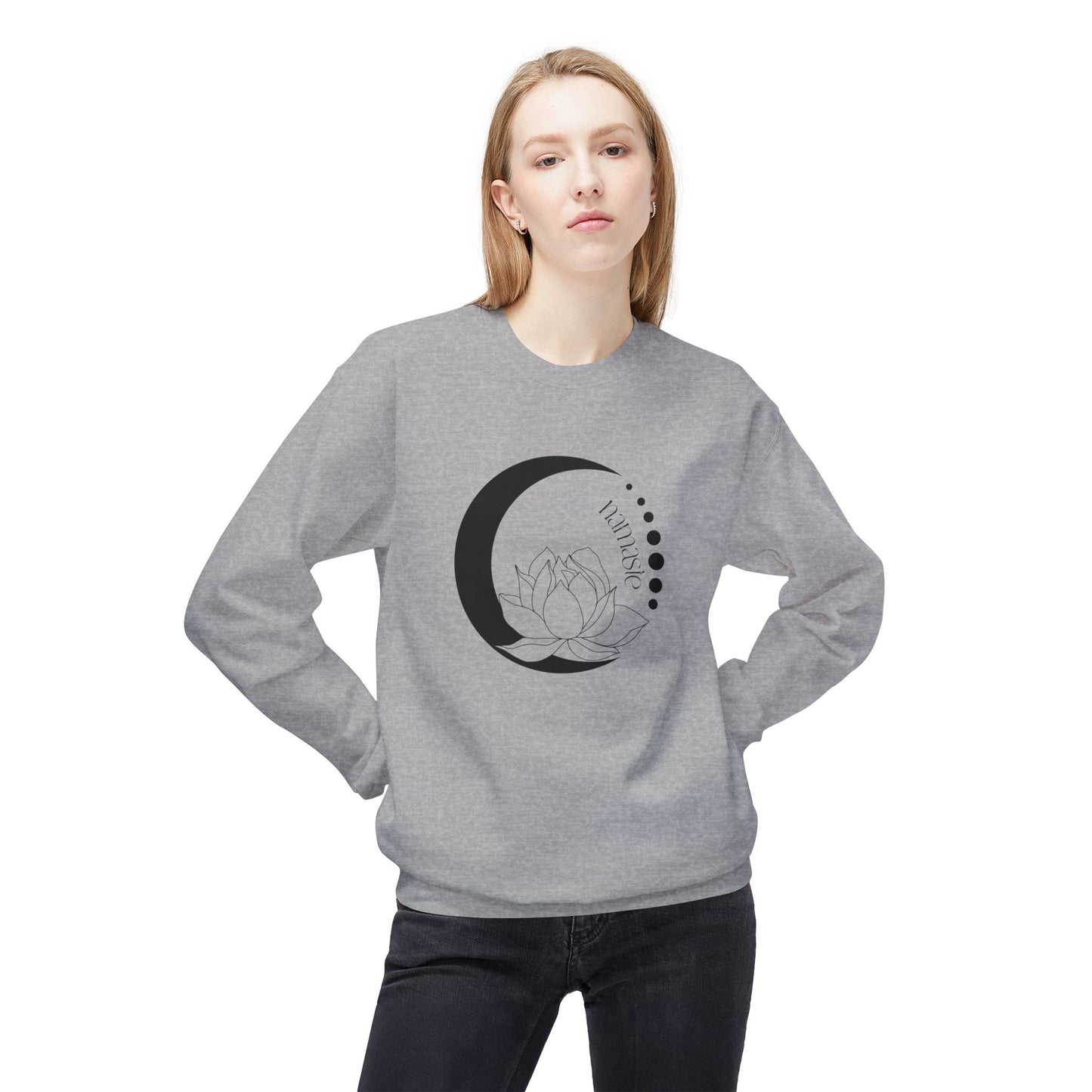 Namaste, Lotus, and Moon Sweatshirt