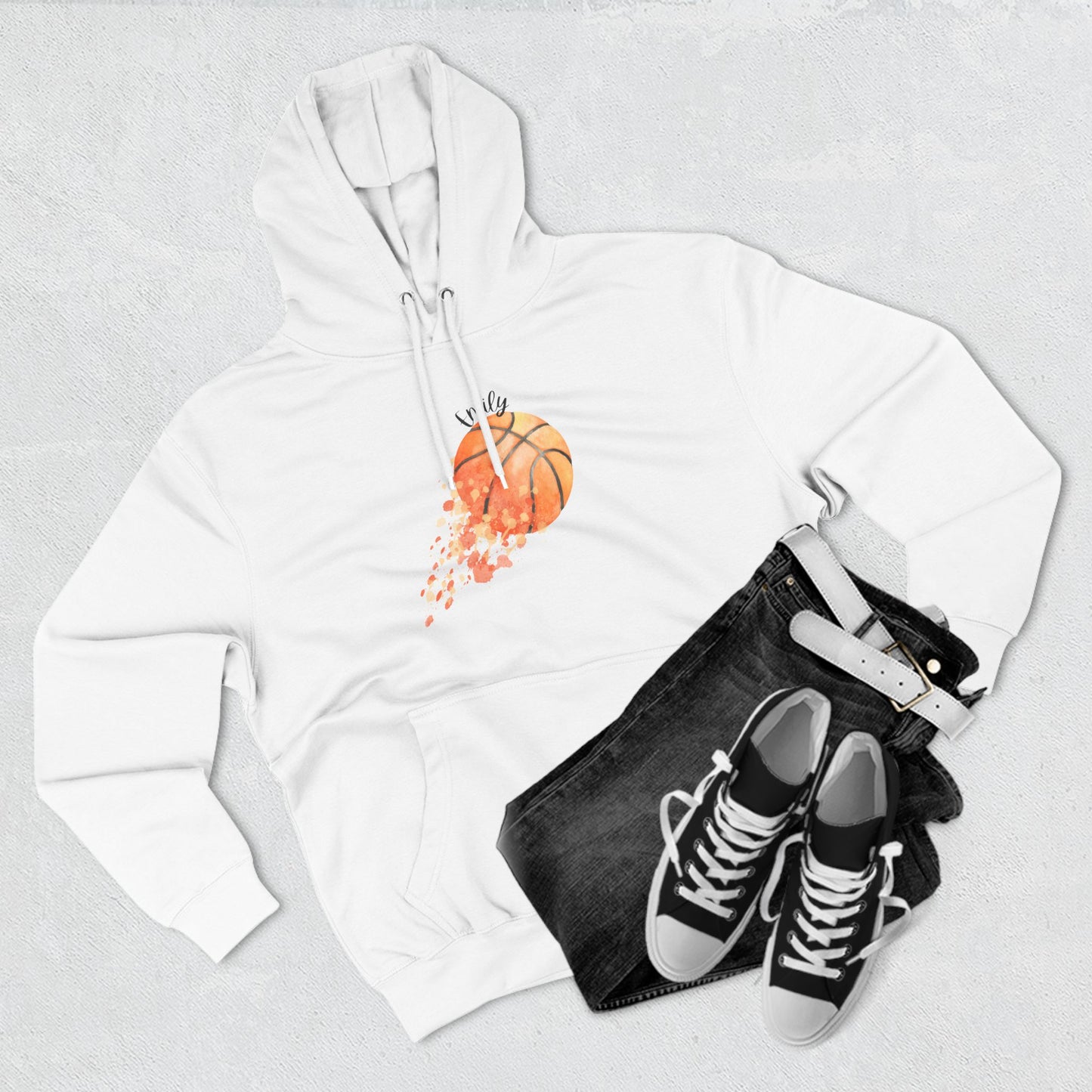 Personalized Name Basketball Shoot Hoodie