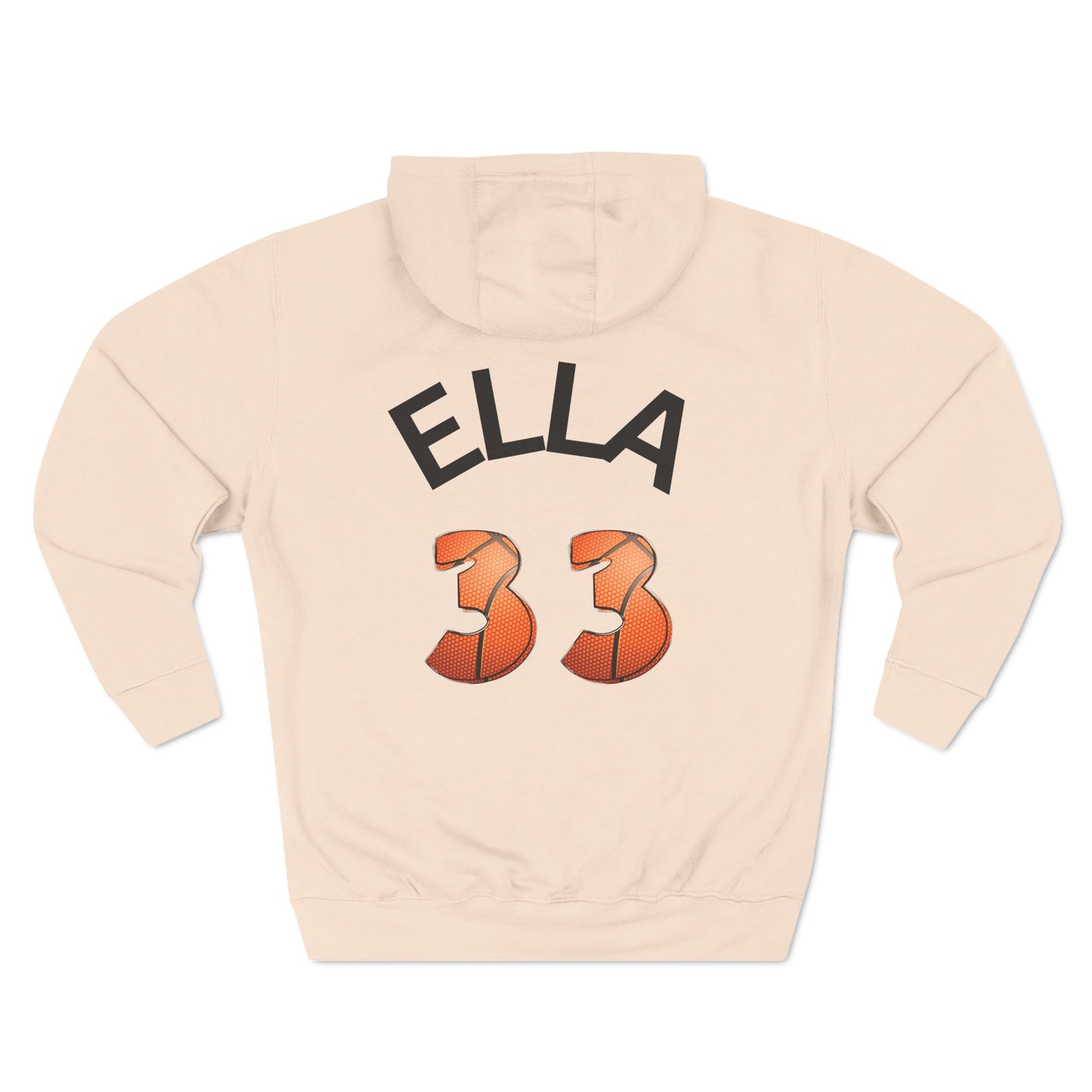 Personlised Name & Number Basketball mama Ribbon Hoodie