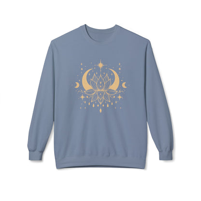 Mandala Lotus and Moon Hoodie