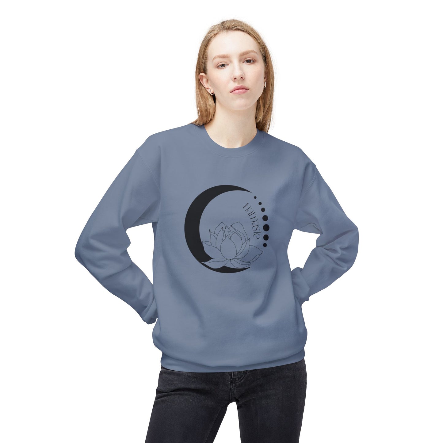 Namaste, Lotus, and Moon Sweatshirt