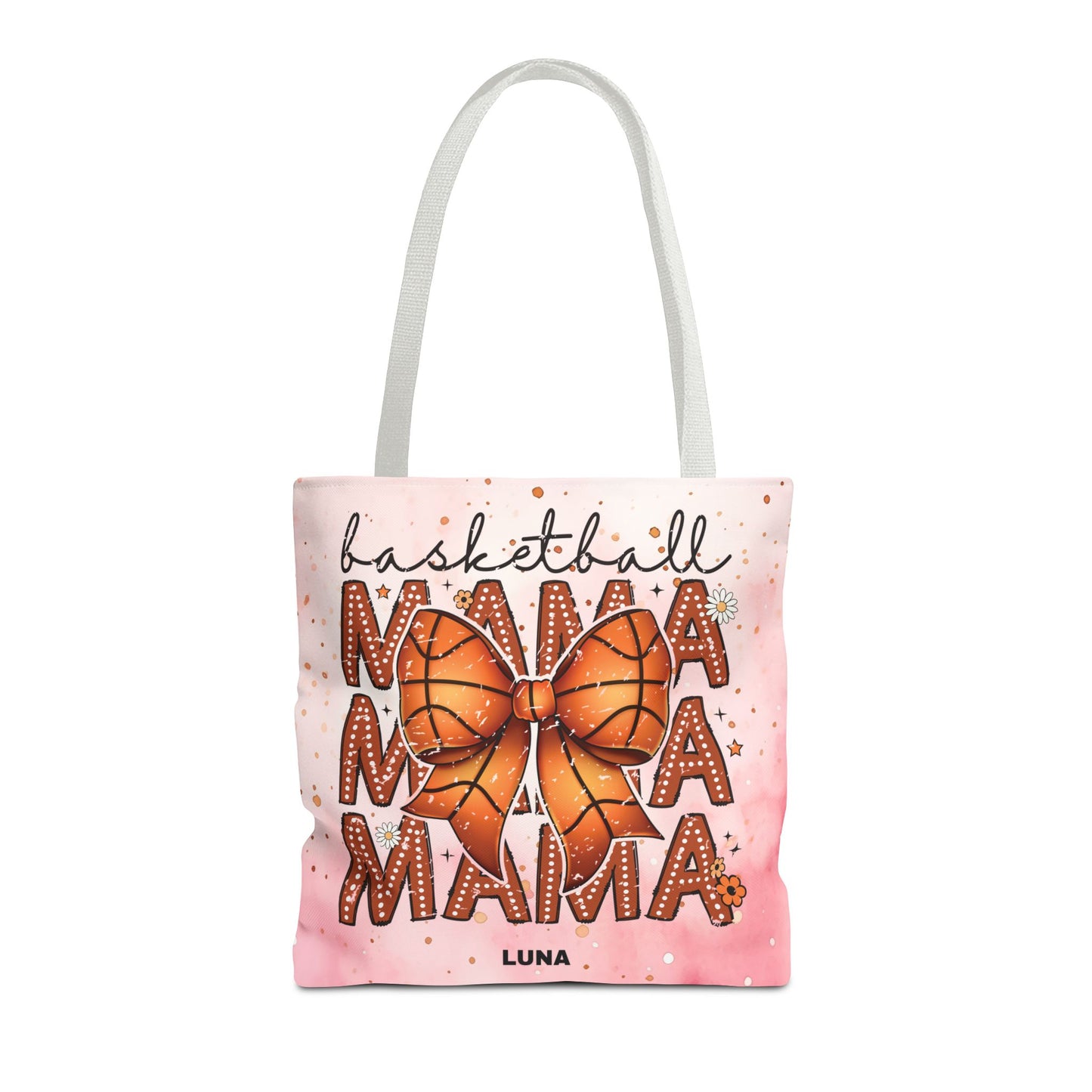 Personlized Name Sweet Basketball Mama Tote Bag