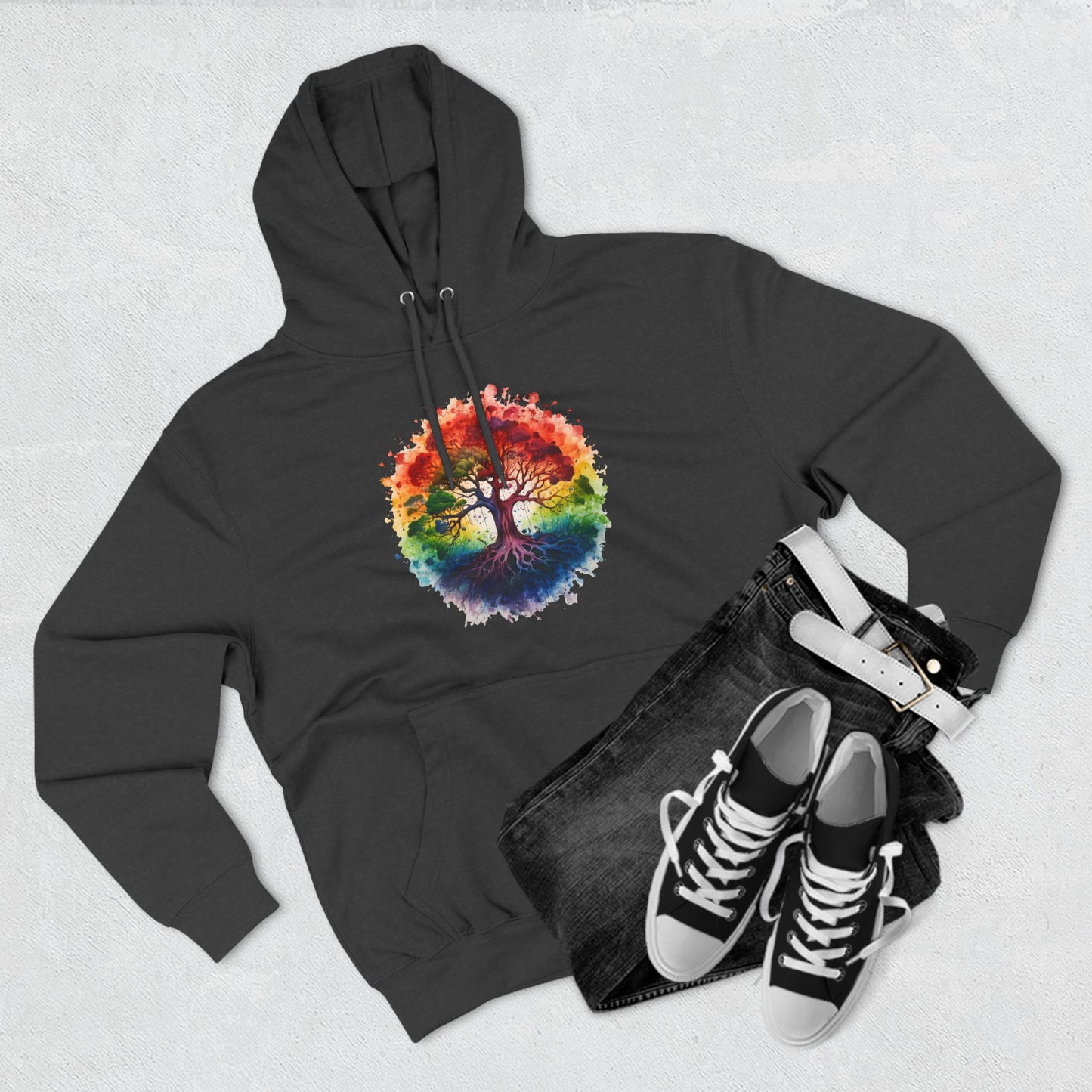 Color Oak Tree Hoodie