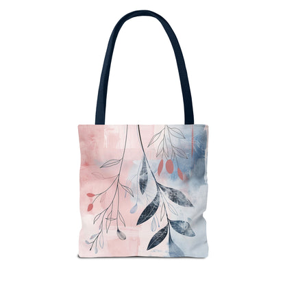 Personlized Name Number Football Pink Florist ToteBag