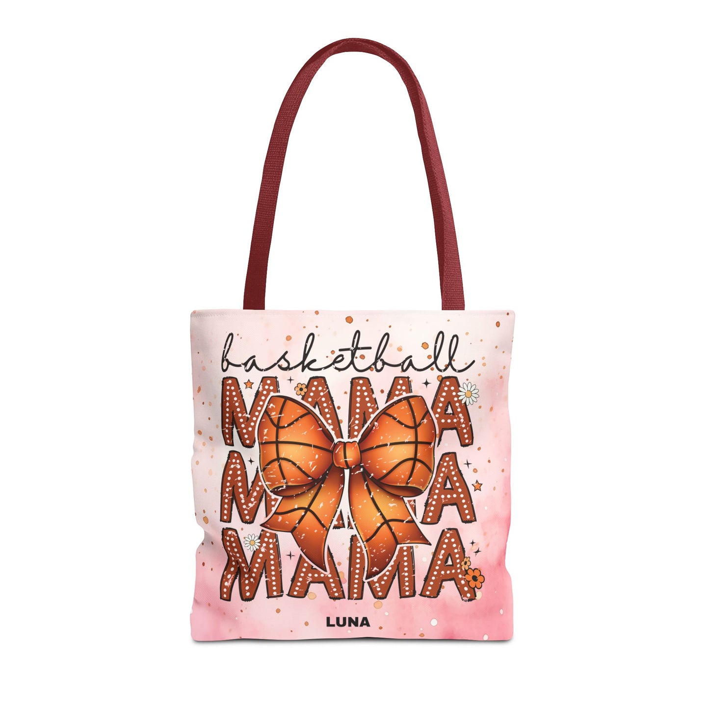 Personlized Name Sweet Basketball Mama Tote Bag