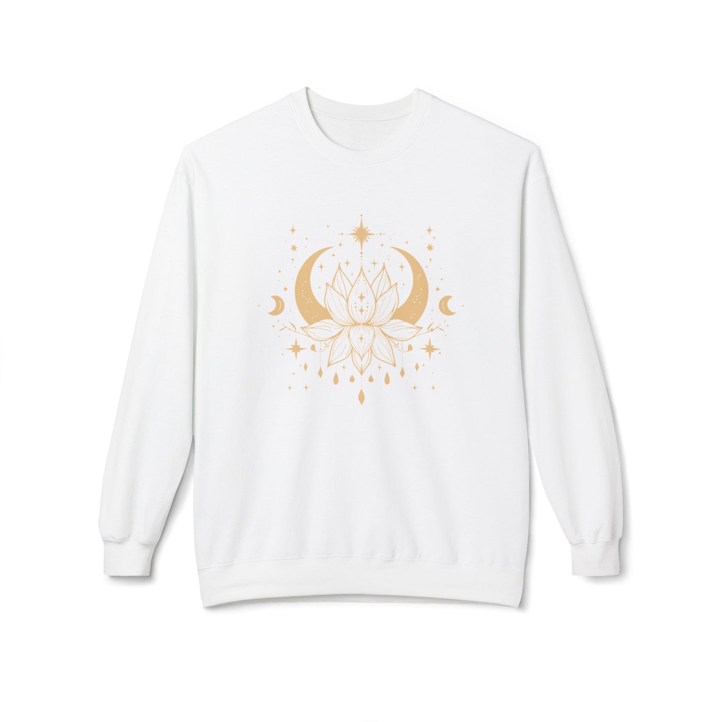 Mandala Lotus and Moon Hoodie