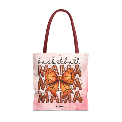 Personlized Name Sweet Basketball Mama Tote Bag