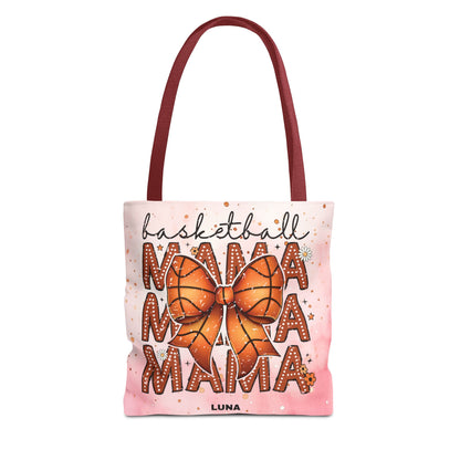 Personlized Name Sweet Basketball Mama Tote Bag