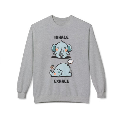 Cute Elephant Inhale & Exhale Sweatshirt