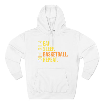 Eat Sleep Basketball Repeat Icon Hoodie