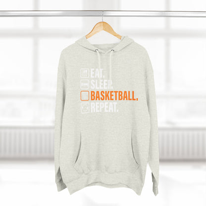 Eat Sleep Basketball Repeat Icon Hoodie