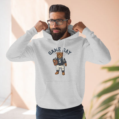 Cute Bear Game Day Football Hoodie