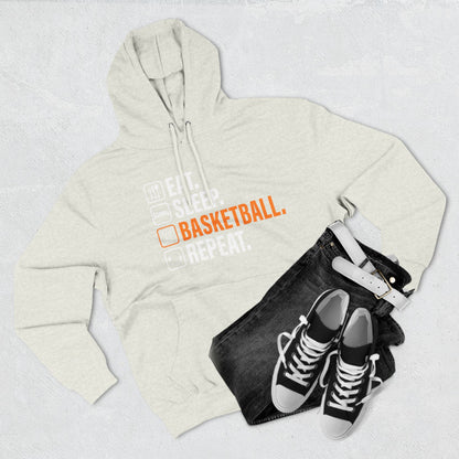 Eat Sleep Basketball Repeat Icon Hoodie