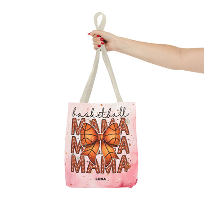 Personlized Name Sweet Basketball Mama Tote Bag