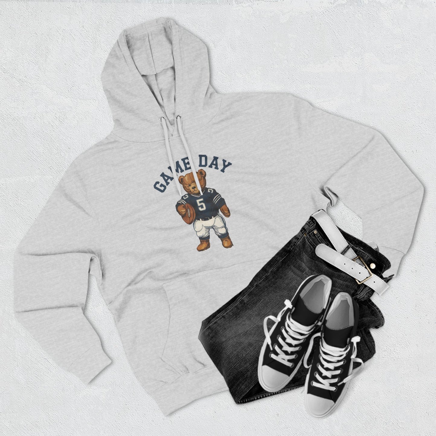 Cute Bear Game Day Football Hoodie