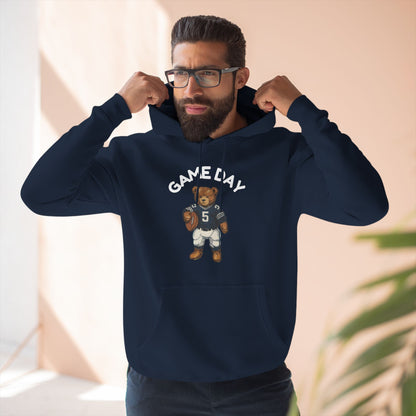 Cute Bear Game Day Football Hoodie